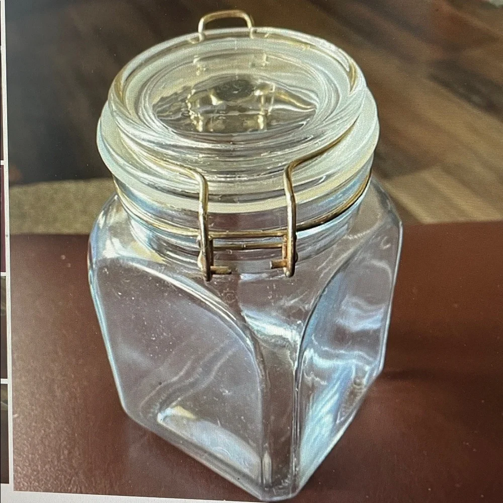 Hinged Lid Clamp Airtight Sealed Jar